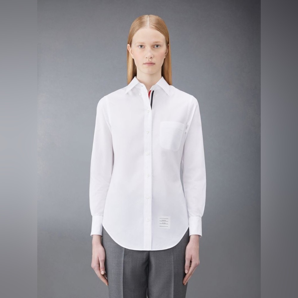 NEW Authentic Thom Browne White Poplin Shirt